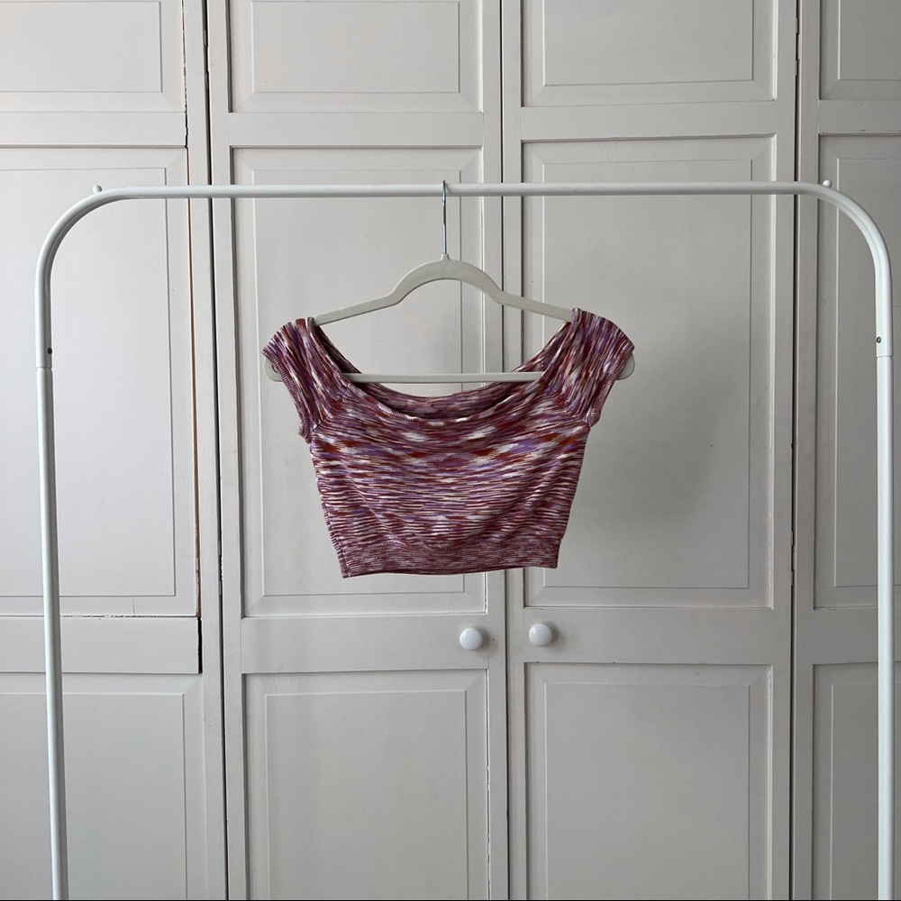 House of Harlow 1960 Off Shoulder Crop Top